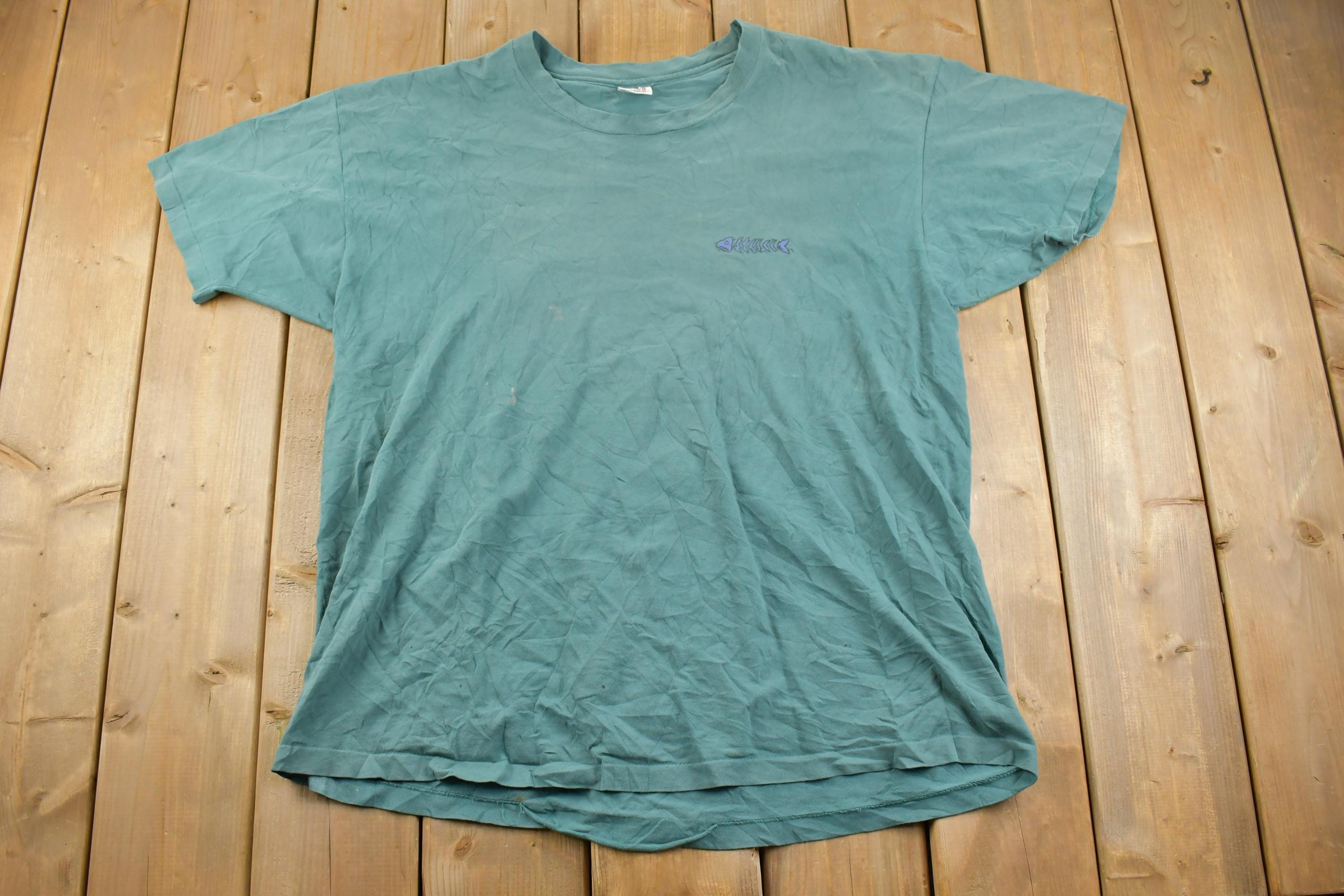 Vintage 1990s Bone Fish Graphic T-Shirt