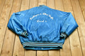 Vintage 1980s Bricklayers & Allied Crafts Chain Stitched Satin Bomber Jacket