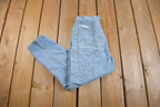 Vintage 1980s Prairie Rose Pleated Striped Trousers Size 30 x 23.5