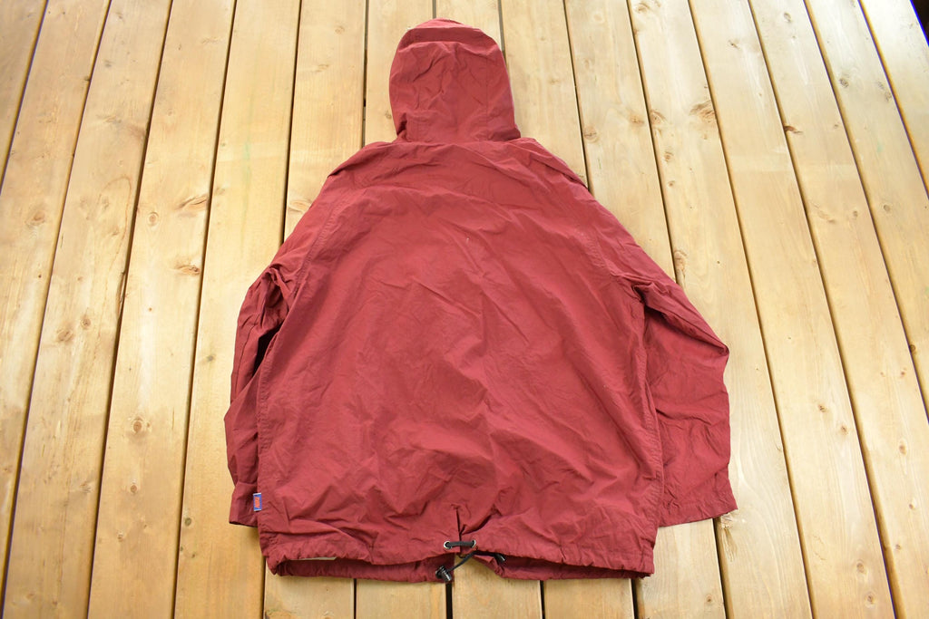 Vintage 1990s Nike Mini Swoosh Hooded Windbreaker Jacket Men's Large