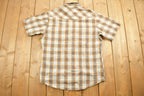 Vintage 1990s Wrangler Plaid Flannel Button Up Shirt