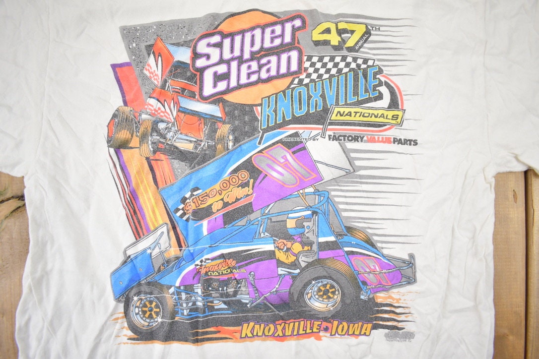 Vintage 1990s Knoxville Nationals Super Clean Souvenir T Shirt / Streetwear / Racing Tee / Vacation Tee / Travel T Shirt / Single Stitch