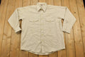 Vintage 1990s Beige Winter Run Button Up Shirt