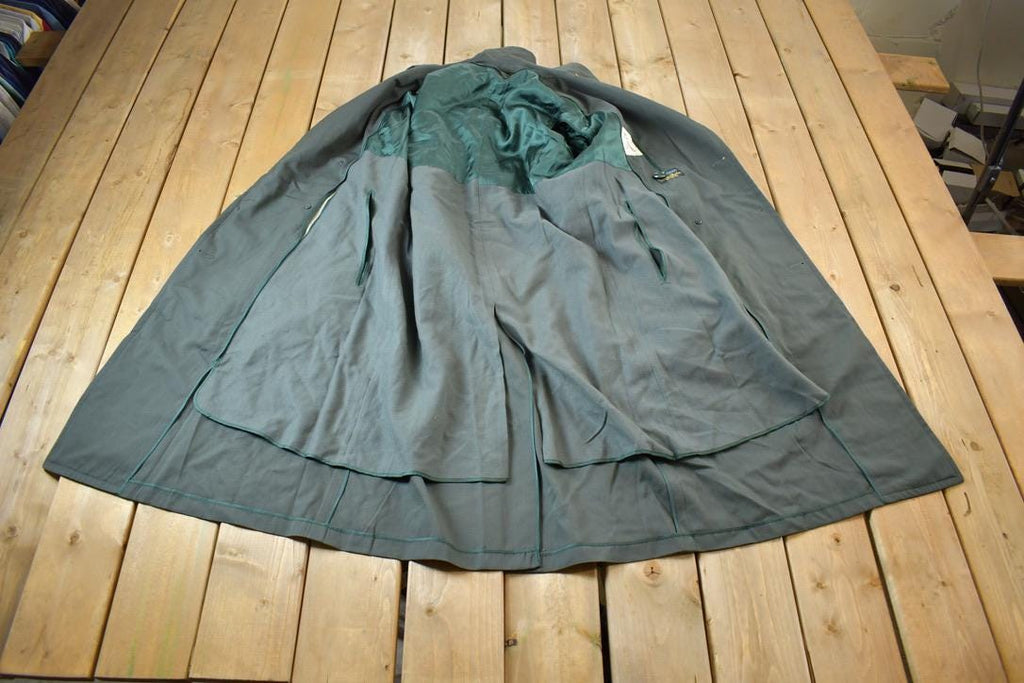 Vintage 1980s Redmans Full Length Trench Coat Made In USA