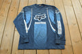 Vintage 1990s Fox Racing All Over Print Graphic Long Sleeve Shirt Mens /