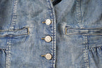 Vintage 1990s Maurices Denim Button Up Blazer Jacket Women's M / Womens Blazer / Vintage 1990s Blazer / Vintage Denim