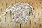 Vintage 1990s C'est Ca Unique Jungle Button Up Shirt