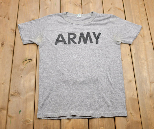 Vintage 1980s Champion ARMY Graphic T-Shirt / US Army / Military / Single Stitch / Vintage Champion / Made In USA / Vintage Military