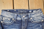 Vintage Deadstock Y2K Miss Me Bedazzled Low Rise Jeans Women's Size 26x31