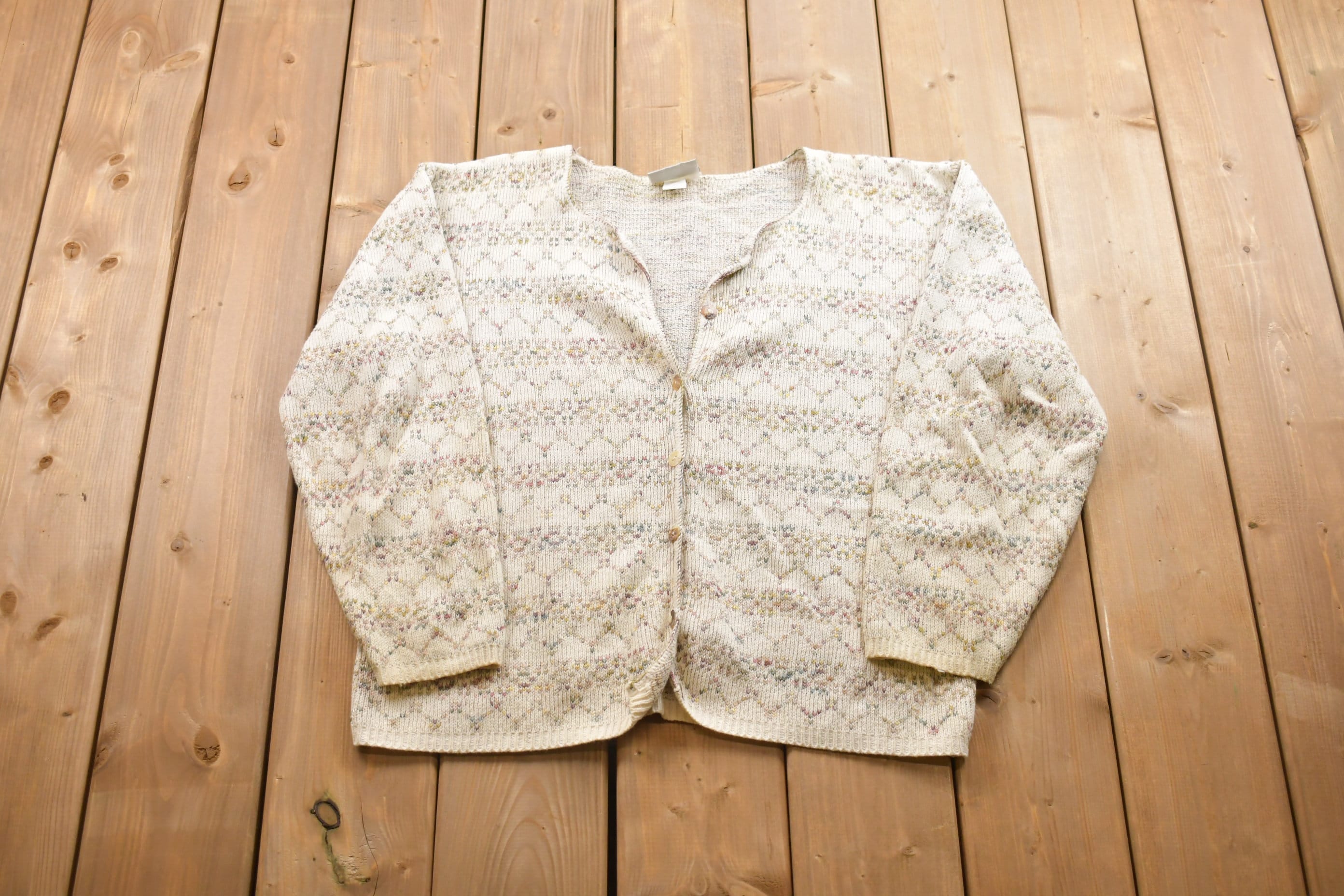 Vintage Knitted Croft and Barrow Cardigan Sweater