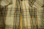 Vintage 1970s Oakbrook Sears Roebuck Wool Flannel Button Up Shirt Jacket Men's 38
