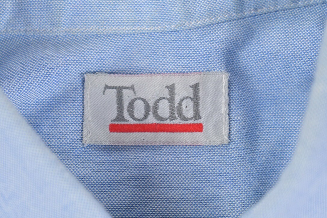 Vintage 1980s Todd K Mart Uniform Button Up Shirt