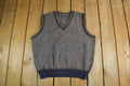 Vintage 1990s Damon Wool Blend Knit Vest V Neck Sweater Men's Large /