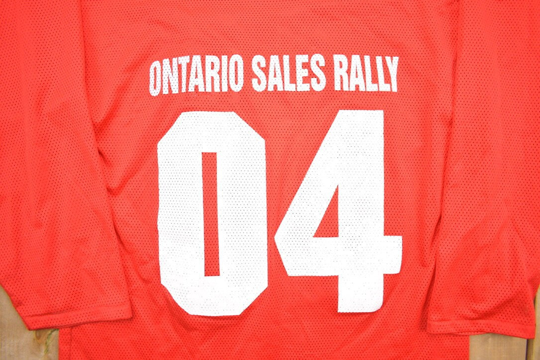 Vintage 1990s Coca Cola Ontario Sales Rally Football Jersey