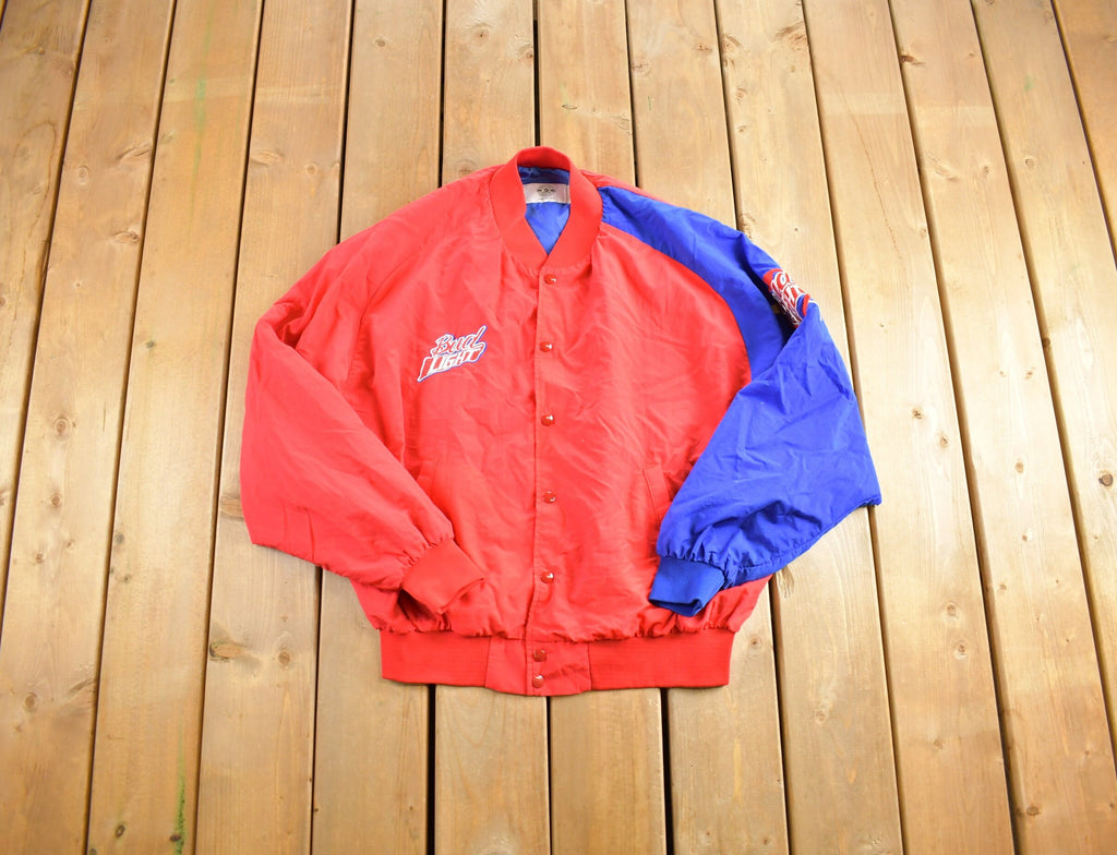 Vintage 1990s Bud Light Bomber Jacket