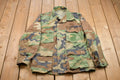 Vintage Military Camo Button Up Jacket