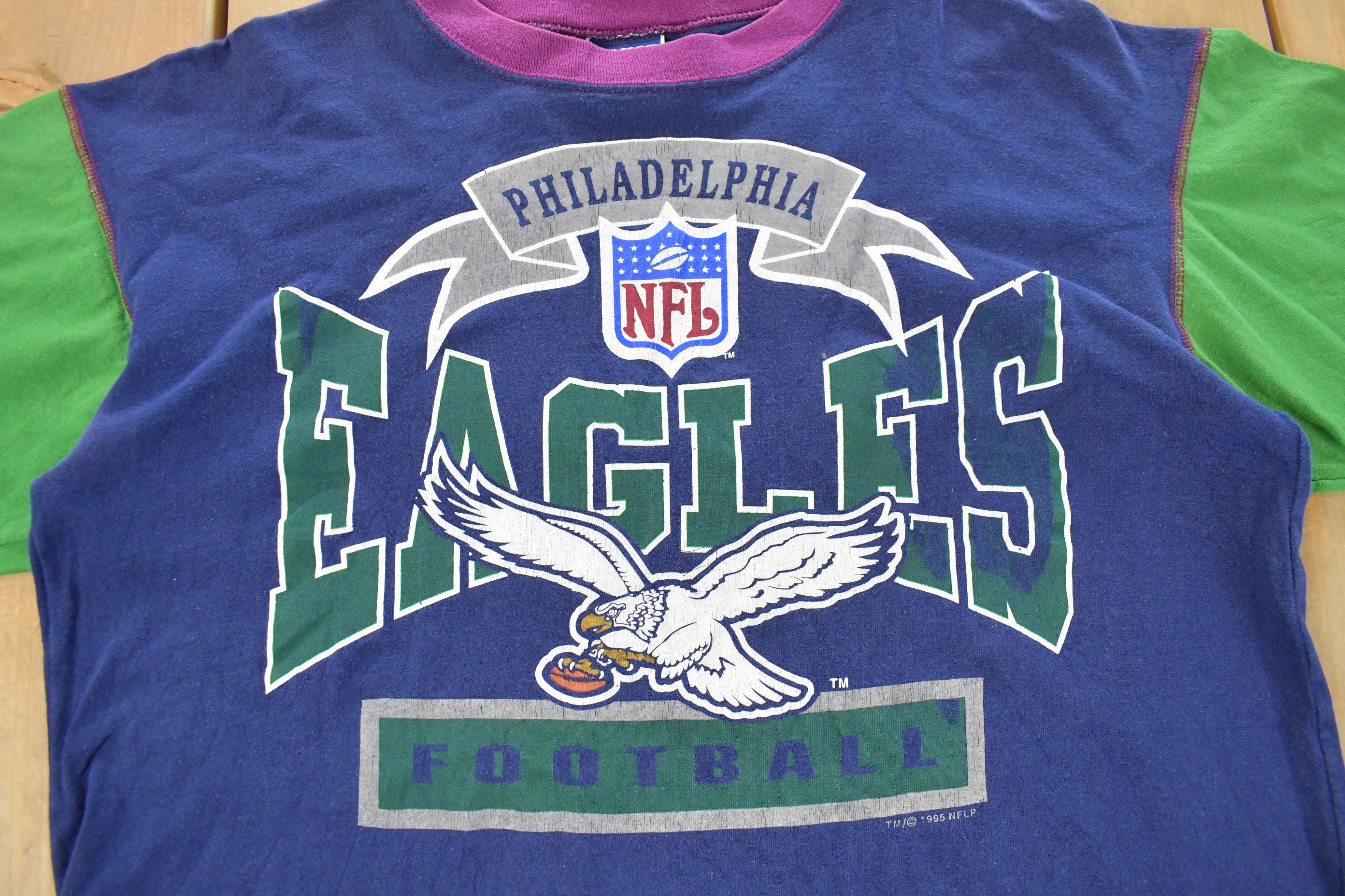 Vintage 1990s Philadelphia Eagles NFL Graphic T-Shirt Men's Large