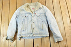 Vintage 1990s Levis Shearling Jean Jacket Made In USA