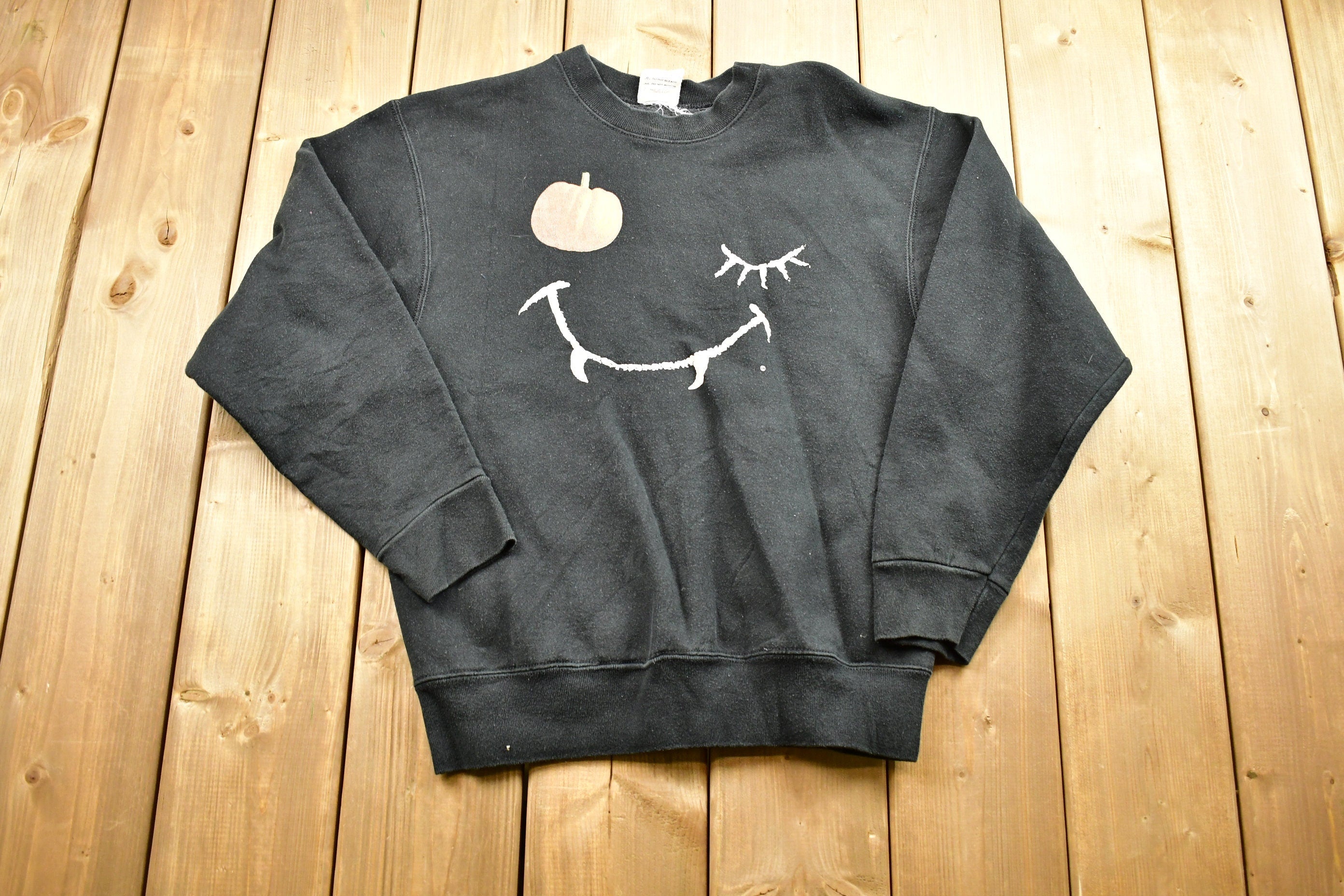Vintage 1990s Spooky Halloween Graphic Crewneck Sweater