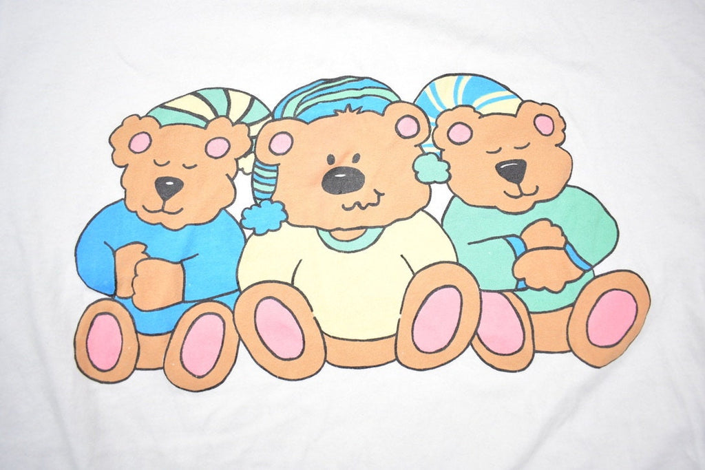 Vintage 1990's Cute Three Sleepy Bears T-Shirt