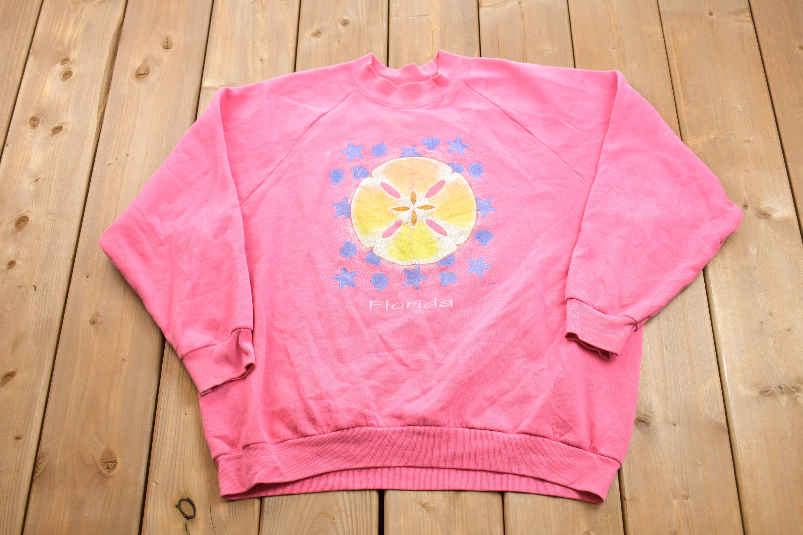 Vintage 1990s Florida Sand Dollar Crewneck Sweatshirt