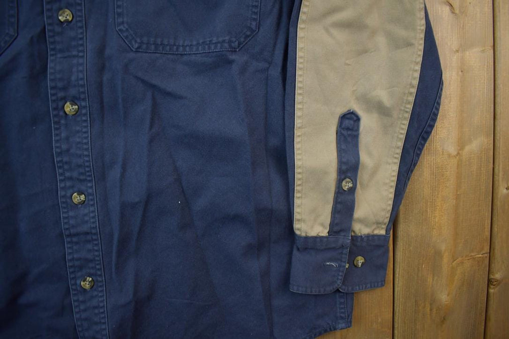 Vintage 1990s Two Toned Outdoor Button Up Shirt