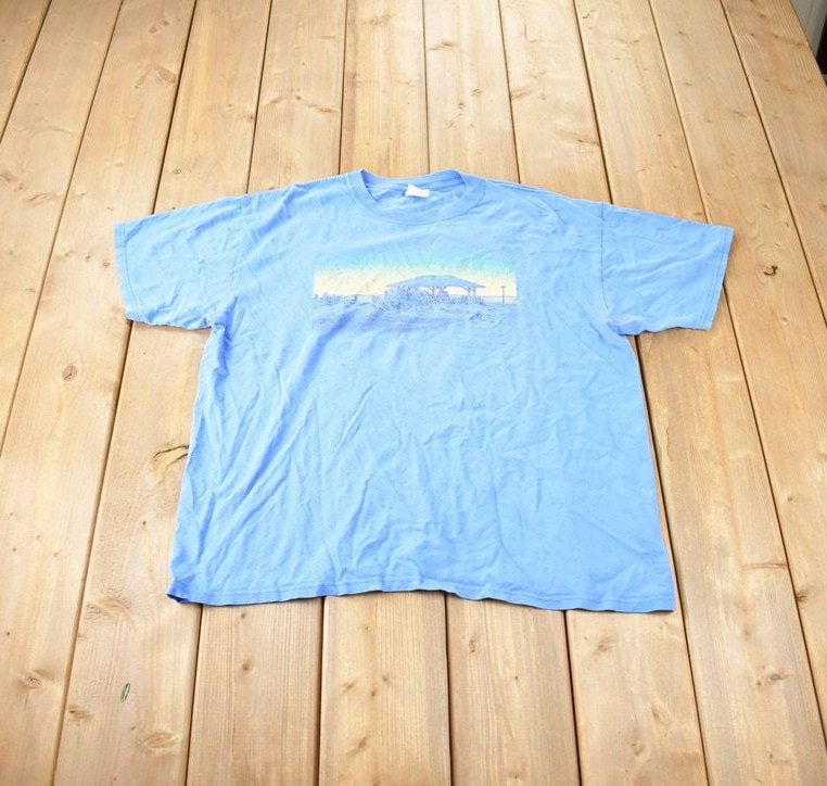 Vintage 1990s Delaware Beach Souvenir Travel T Shirt Made In USA