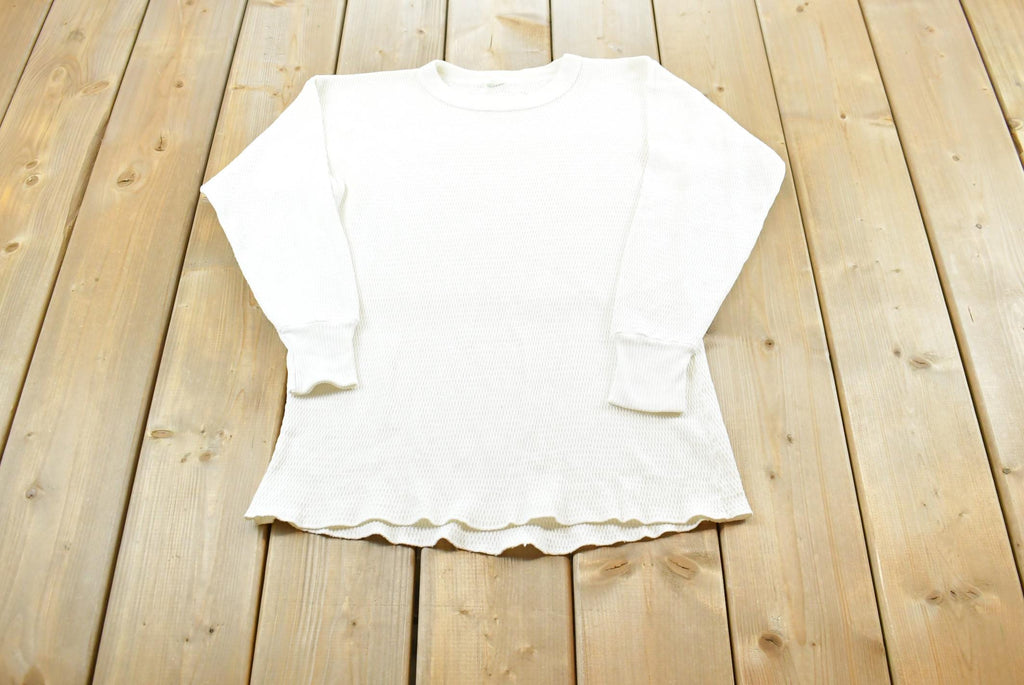 Vintage 1970s Hanes Long Sleeve Thermal Undershirt Mens M /