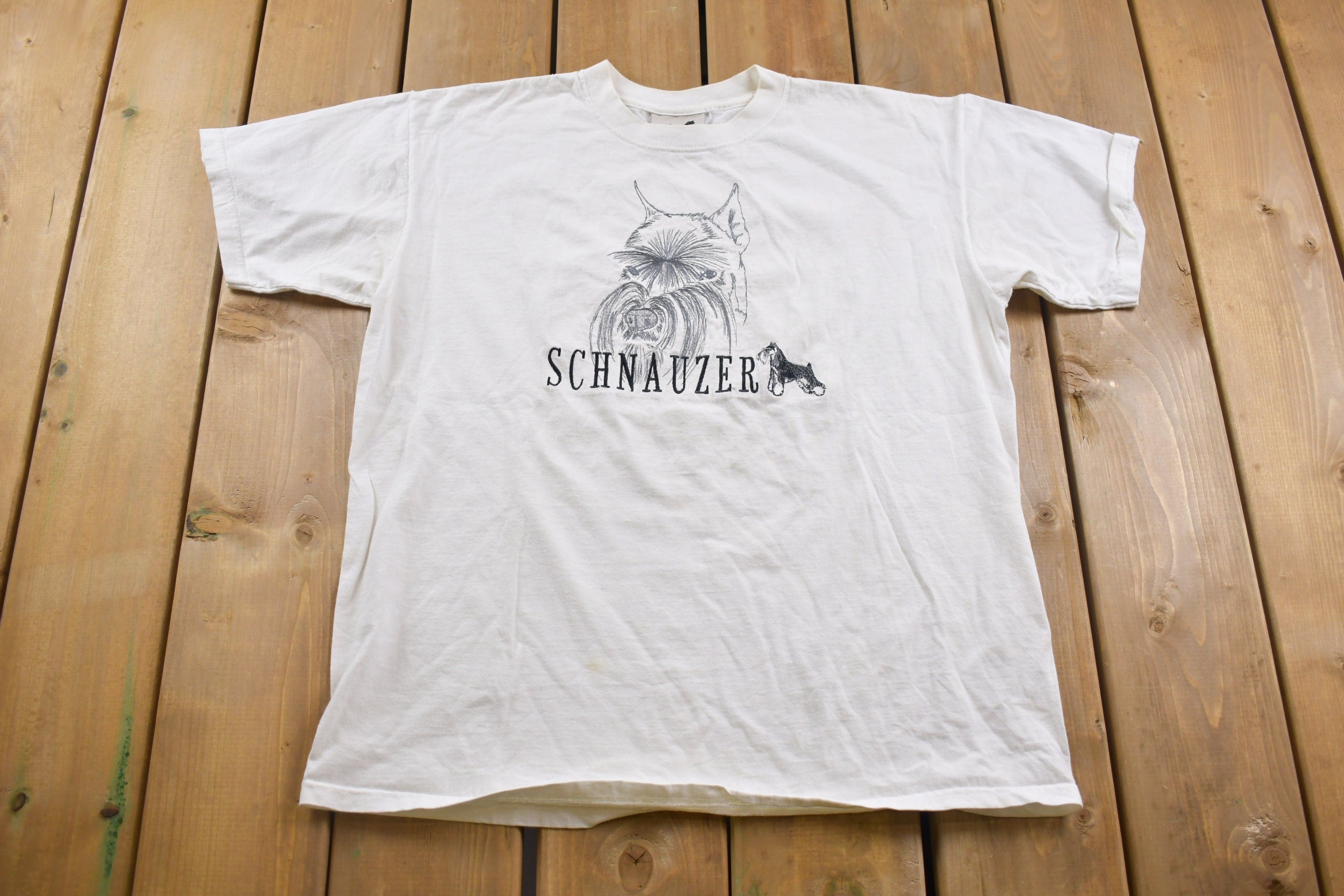 Vintage 1990s Schnauzer Graphic T-Shirt