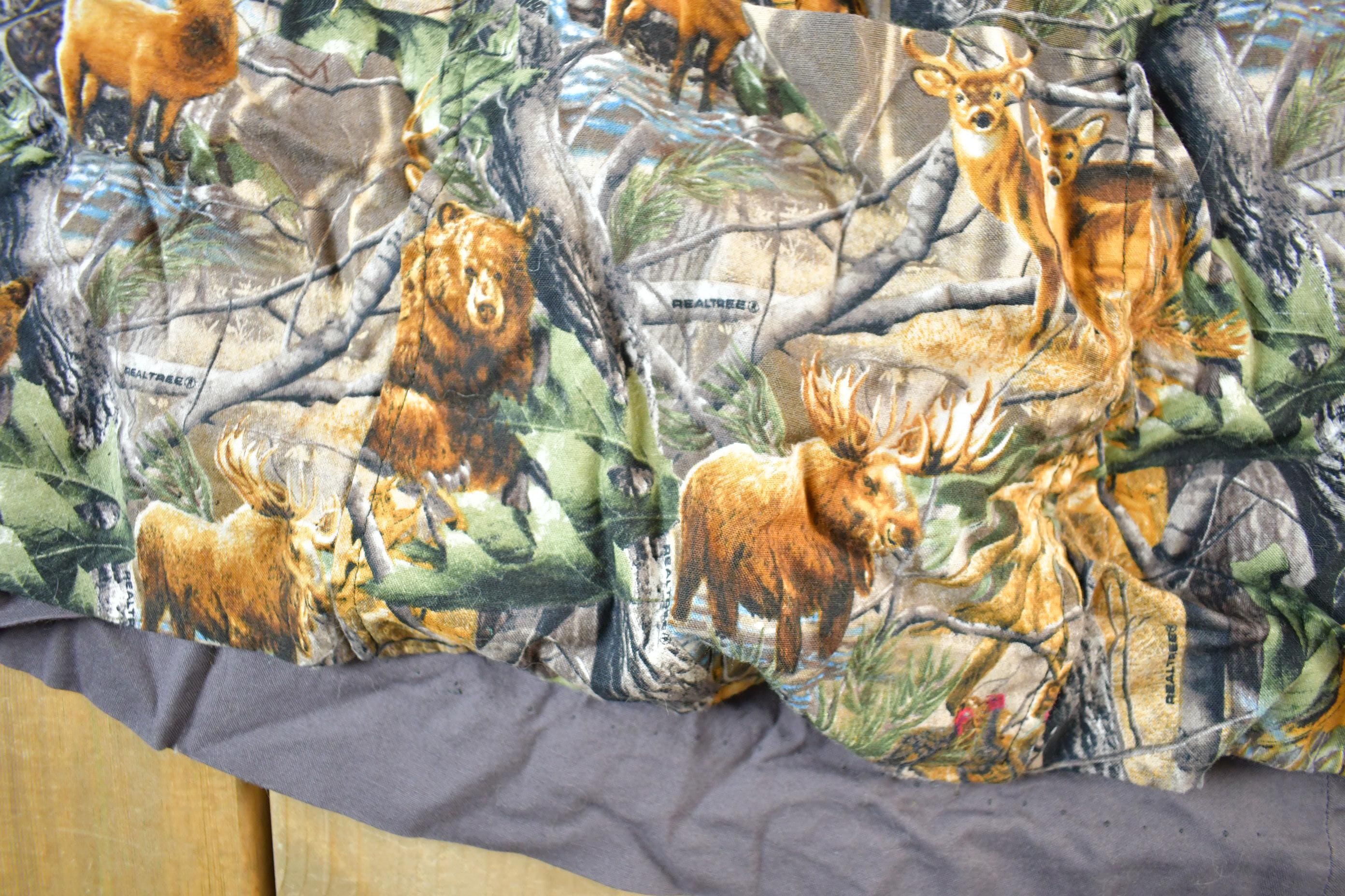 Vintage 1990s Realtree Camo Poncho Jacket Men's Medium