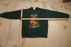 Vintage 1990s Christmas Reindeer Lee Sweater , 90s Holiday Crewneck , I Believe! , Winter Wear , Festive Graphic , Made In USA