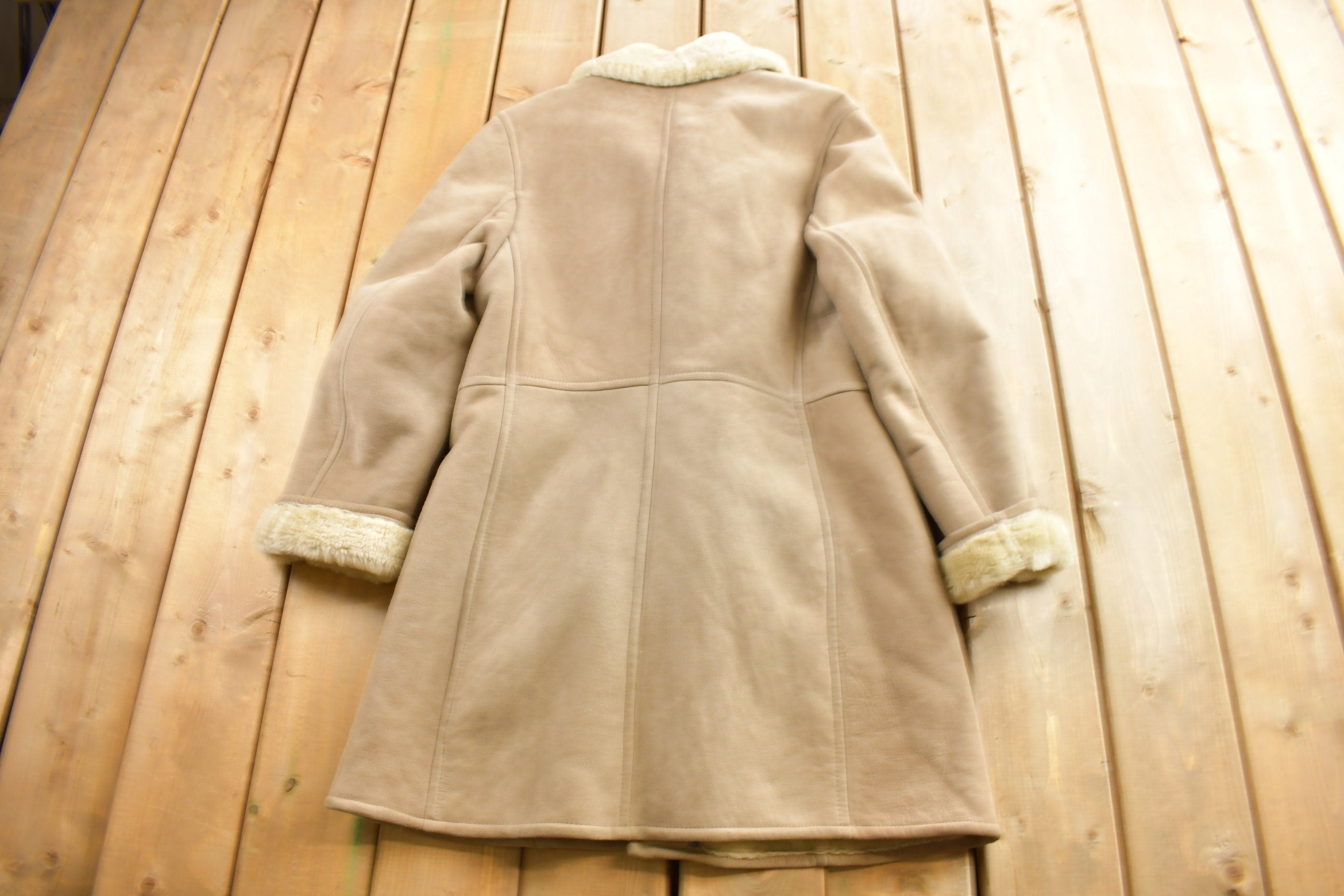 Vintage 1980s Morlands Lambskin Shearling Leather Jacket