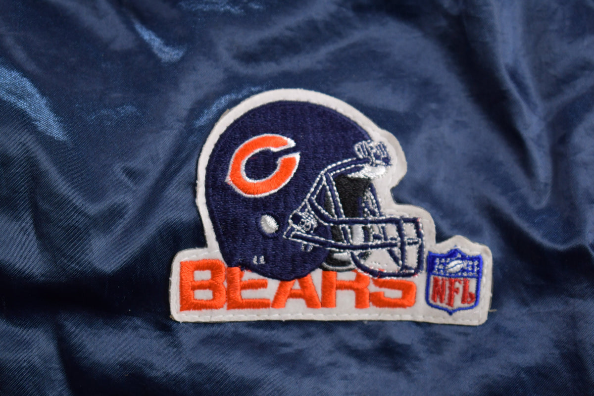 Vintage 1980s Chicago Bears NFL Satin Bomber Jacket