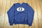 Vintage 1990s University of Georgetown Hoya's Collegiate Crewneck Sweatshirt Men's Large  NCAA Sweatshirt  Sportswear  Made In USA