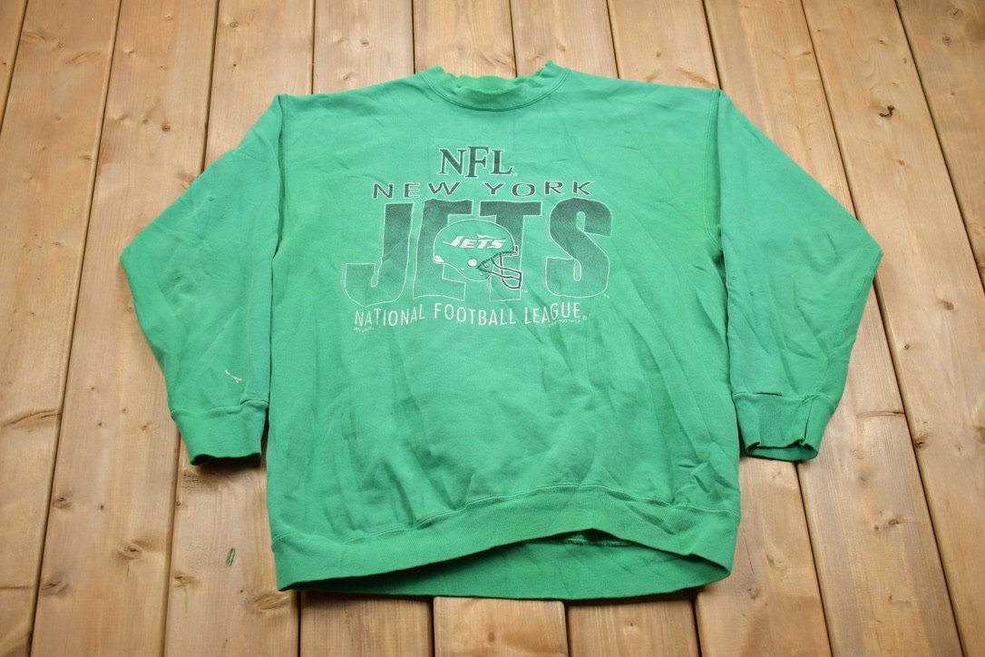 Vintage 1990s New York Jets NFL Crewneck Sweatshirt