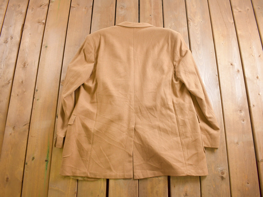 Vintage 1990s Camel Hair Blazer Jacket