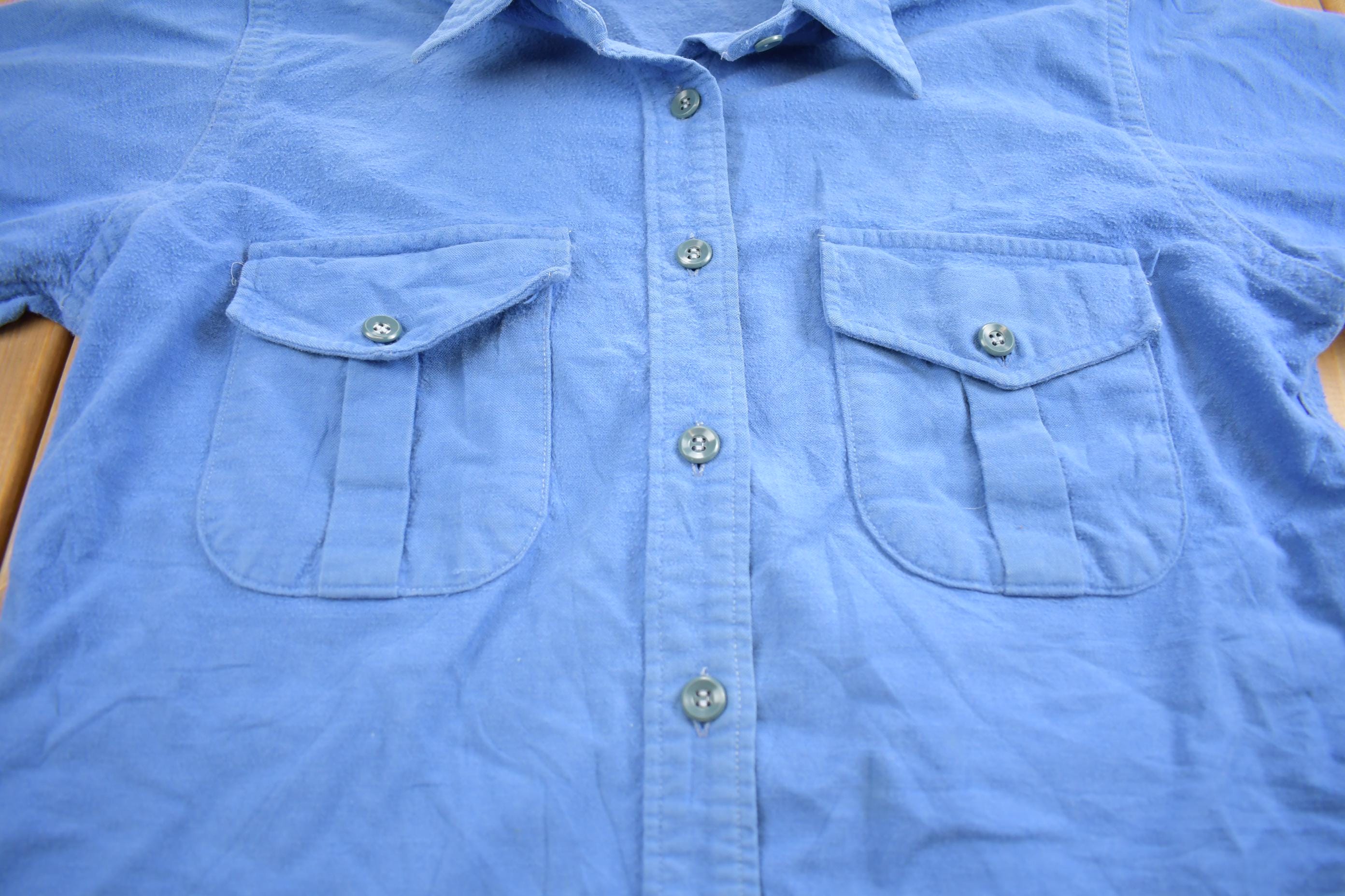 Vintage 1980s L.L Bean Blank Button Up Shirt