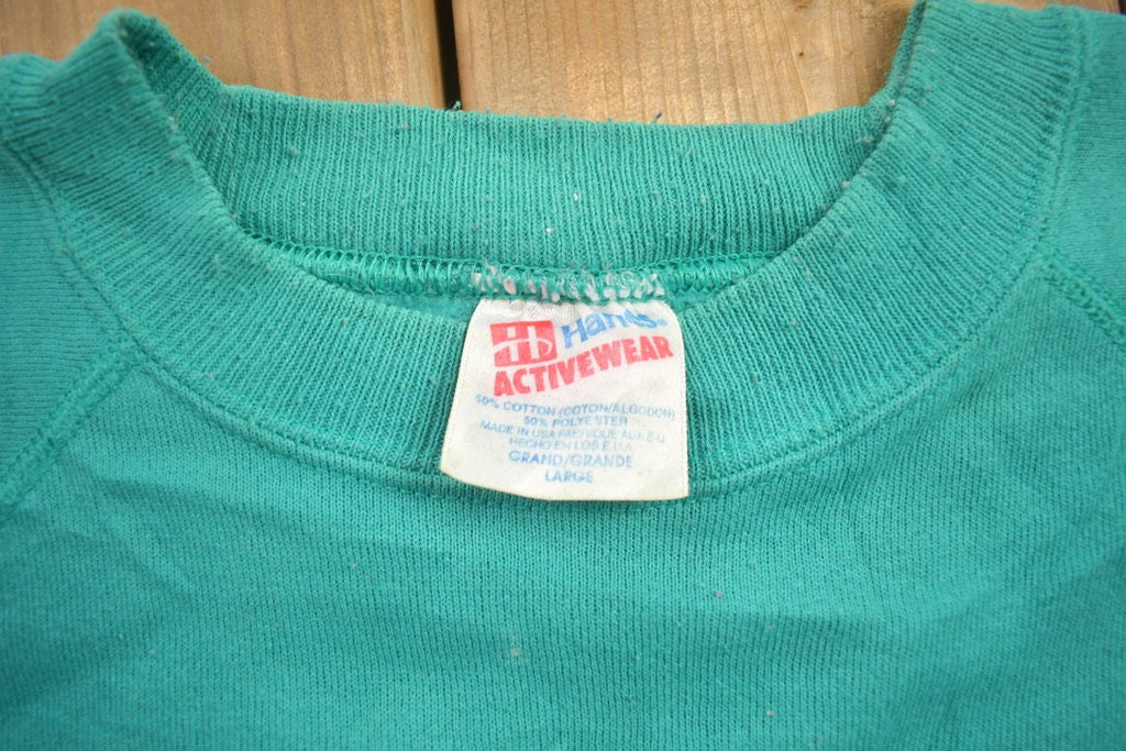 Vintage 1990s Alaska Wild Flowers Crewneck Sweatshirt