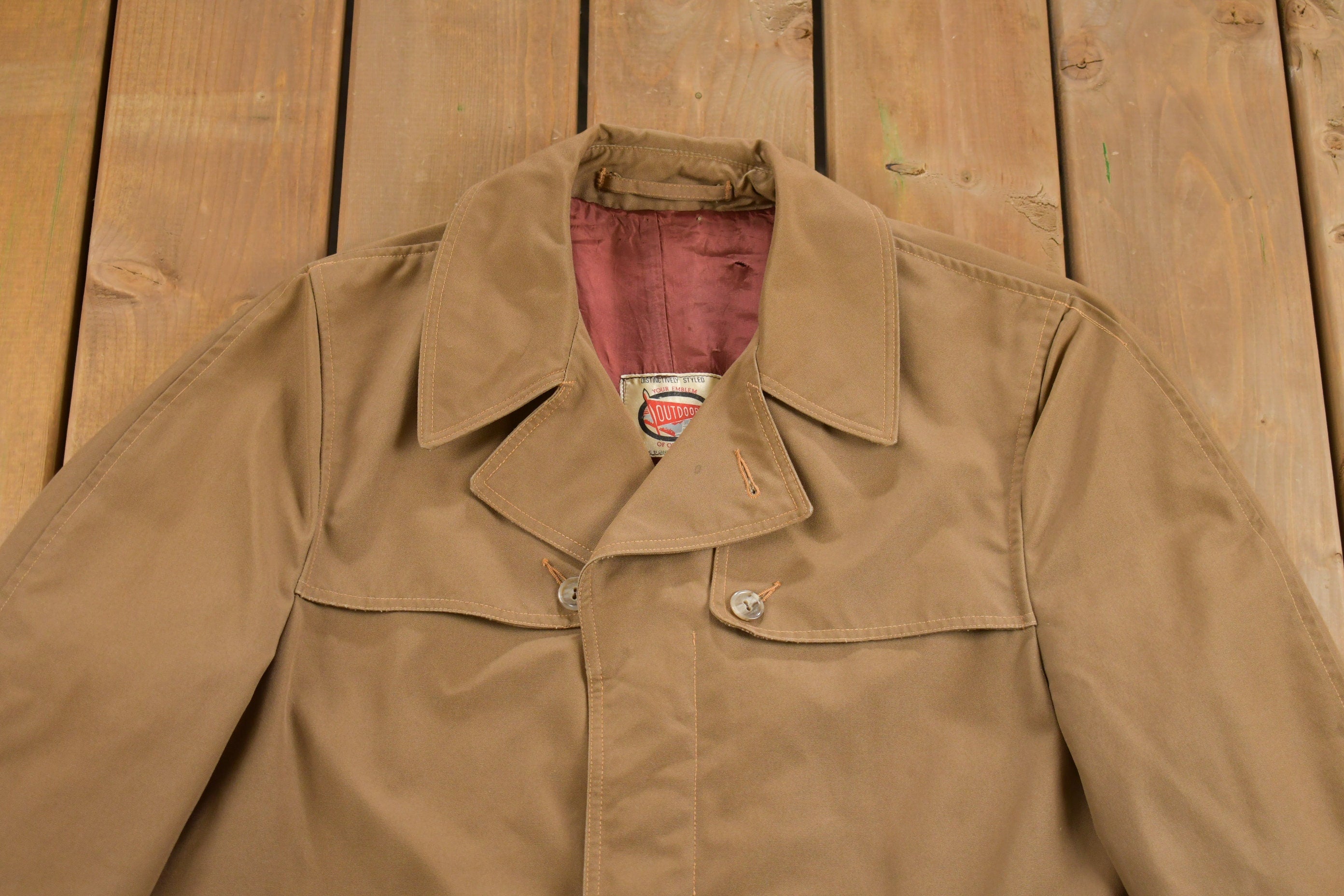 Vintage 1980s Full Length Trench Coat