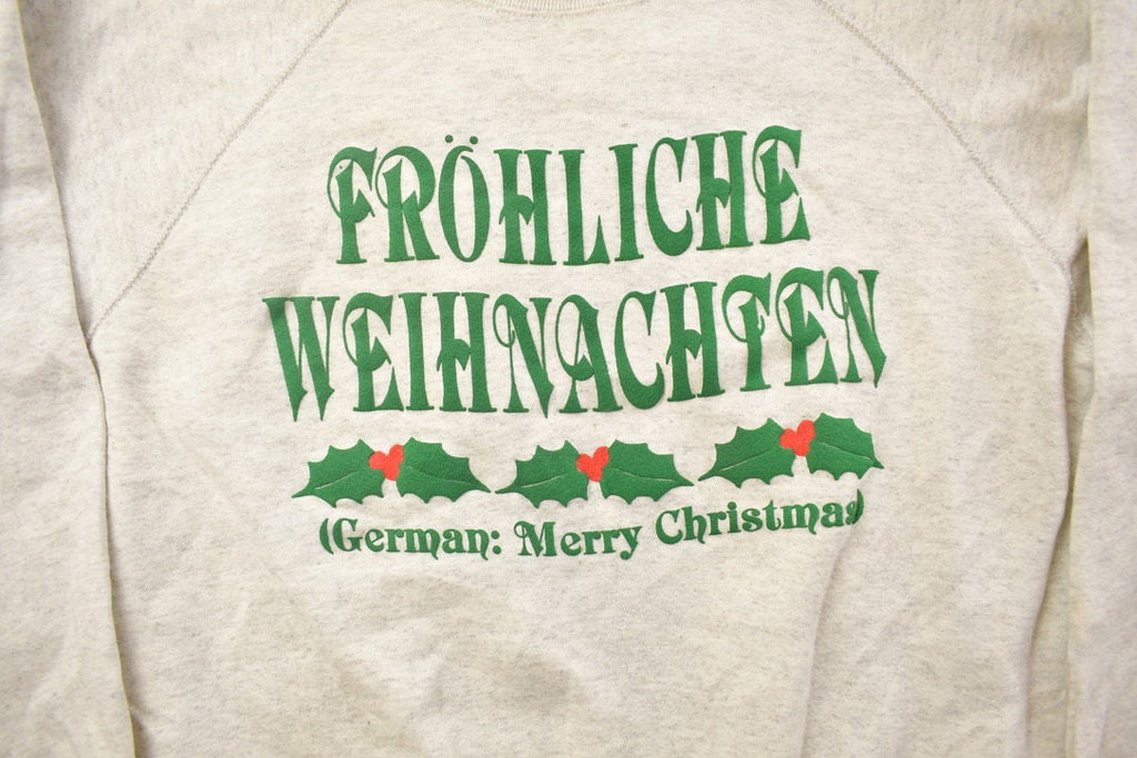 Vintage 1990s Christmas In Germany Crewneck Sweatshirt