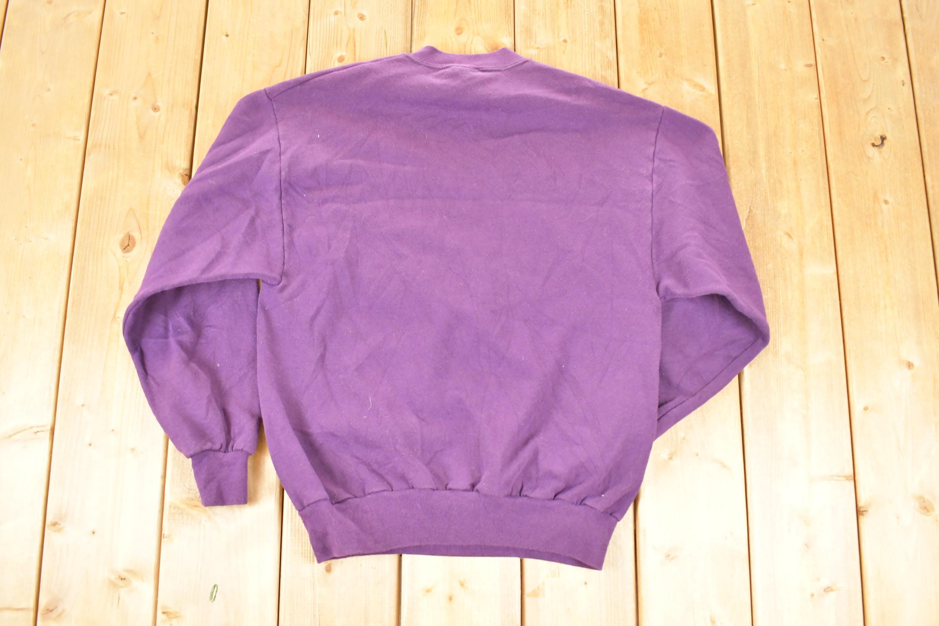 Vintage 1990s Minnesota Winter Birds Crewneck Sweatshirt Men's M