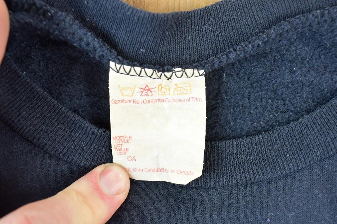 Vintage 1990s Two Wolves Outdoorsman Crewneck Sweatshirt  Embroidered  Nature Sweater  Animal Sweater