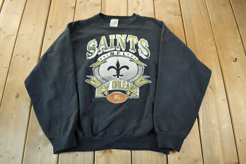 Vintage 1990s New Orleans Saints NFL Crewneck Sweatshirt / 90s Football / Sportswear / Americana / Men's XL