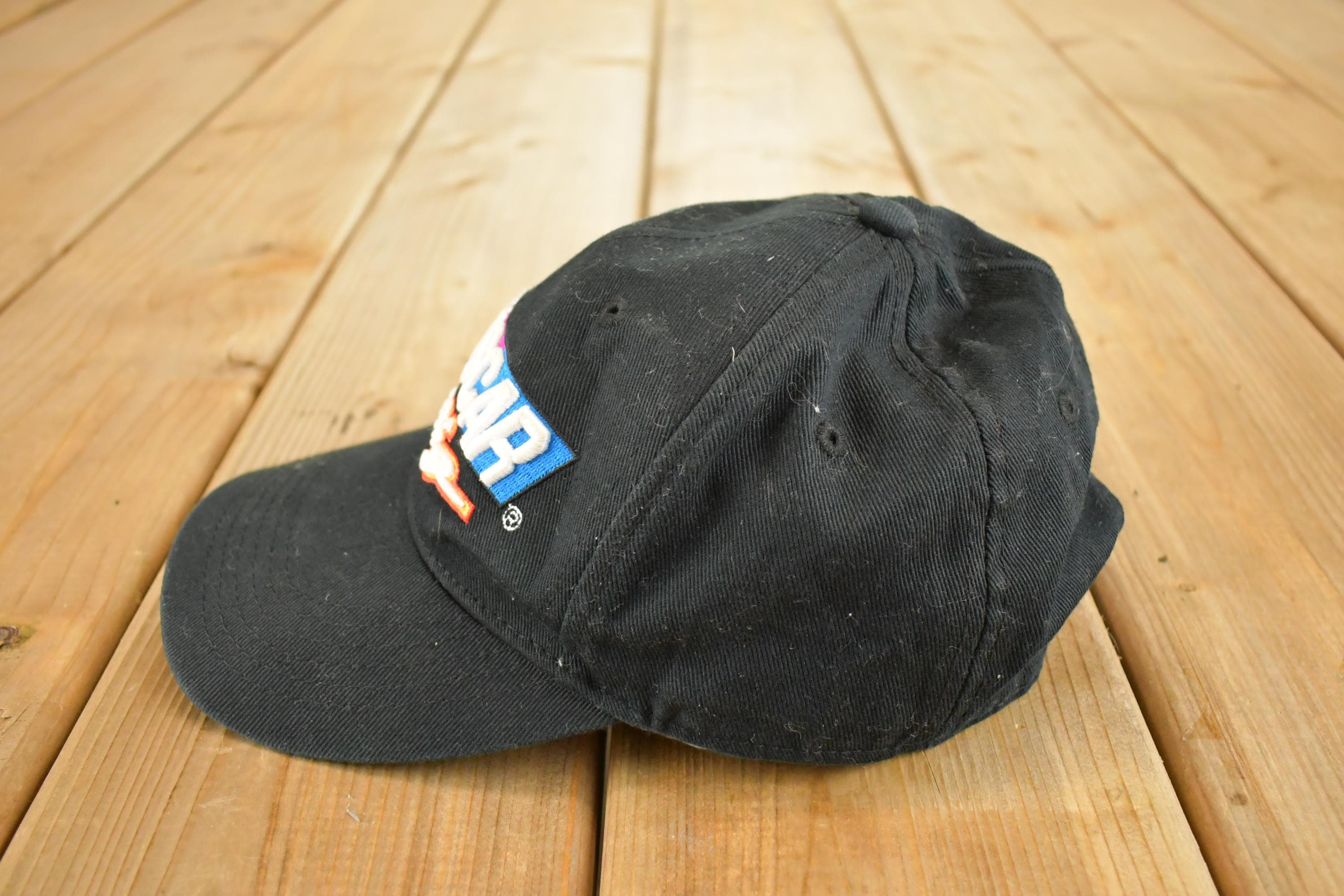 Vintage 1990s Nascar Racing Snapback Hat / 90's Embroidered Race Car Cap