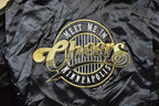 Vintage 1990s Cheers Boston Embroidered Satin Bomber Jacket