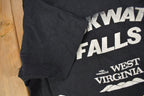 Vintage 1970s Black Water Falls State Park west Virginia Souvenir T Shirt  Streetwear  Made In USA  Vacation Tee  Travel T Shirt