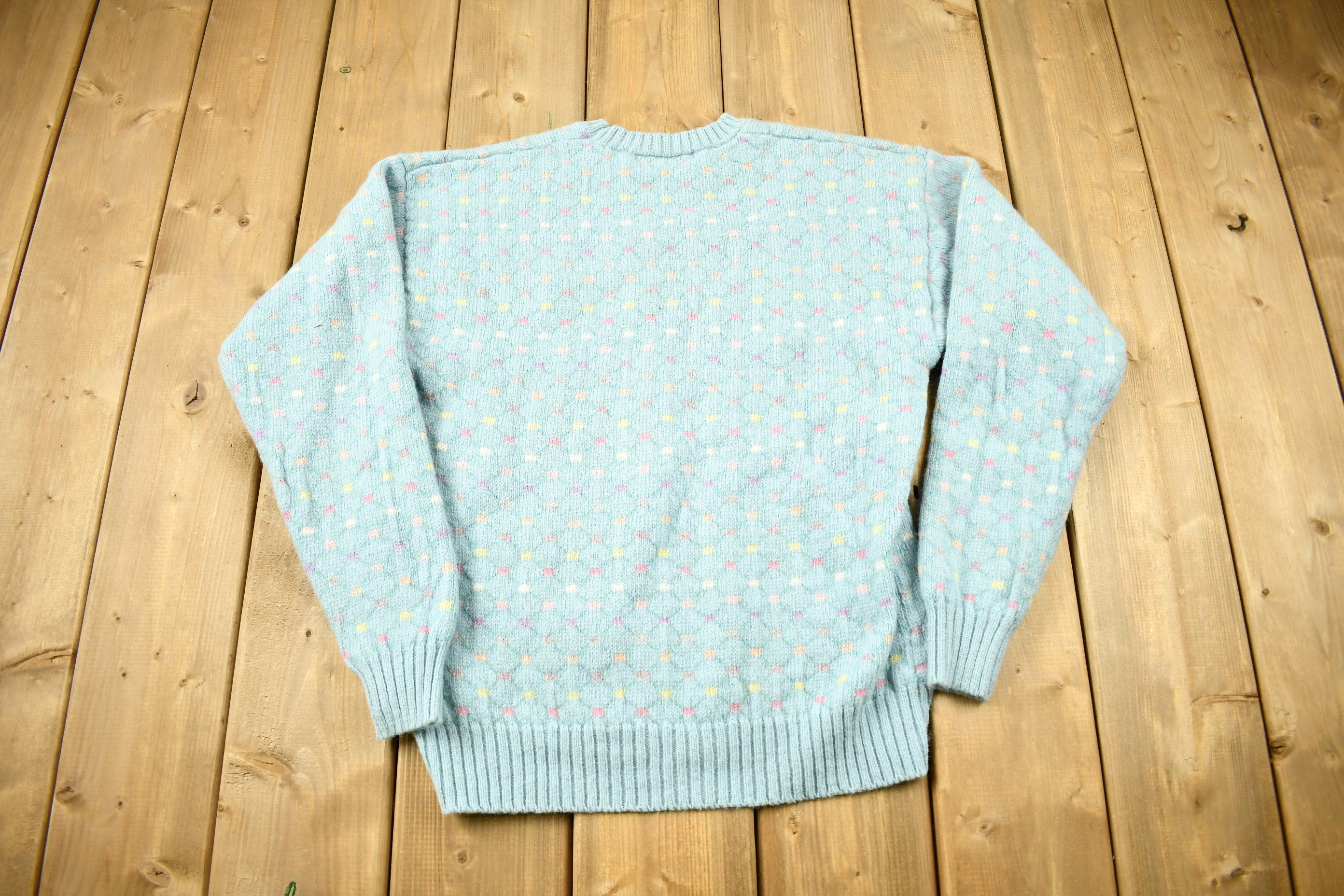 Vintage 1990s Northern Isle Wool Knitted Crewneck Sweater