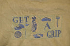Vintage 1990s Get A Grip Embroidered Golf Crewneck Sweatshirt Men's L