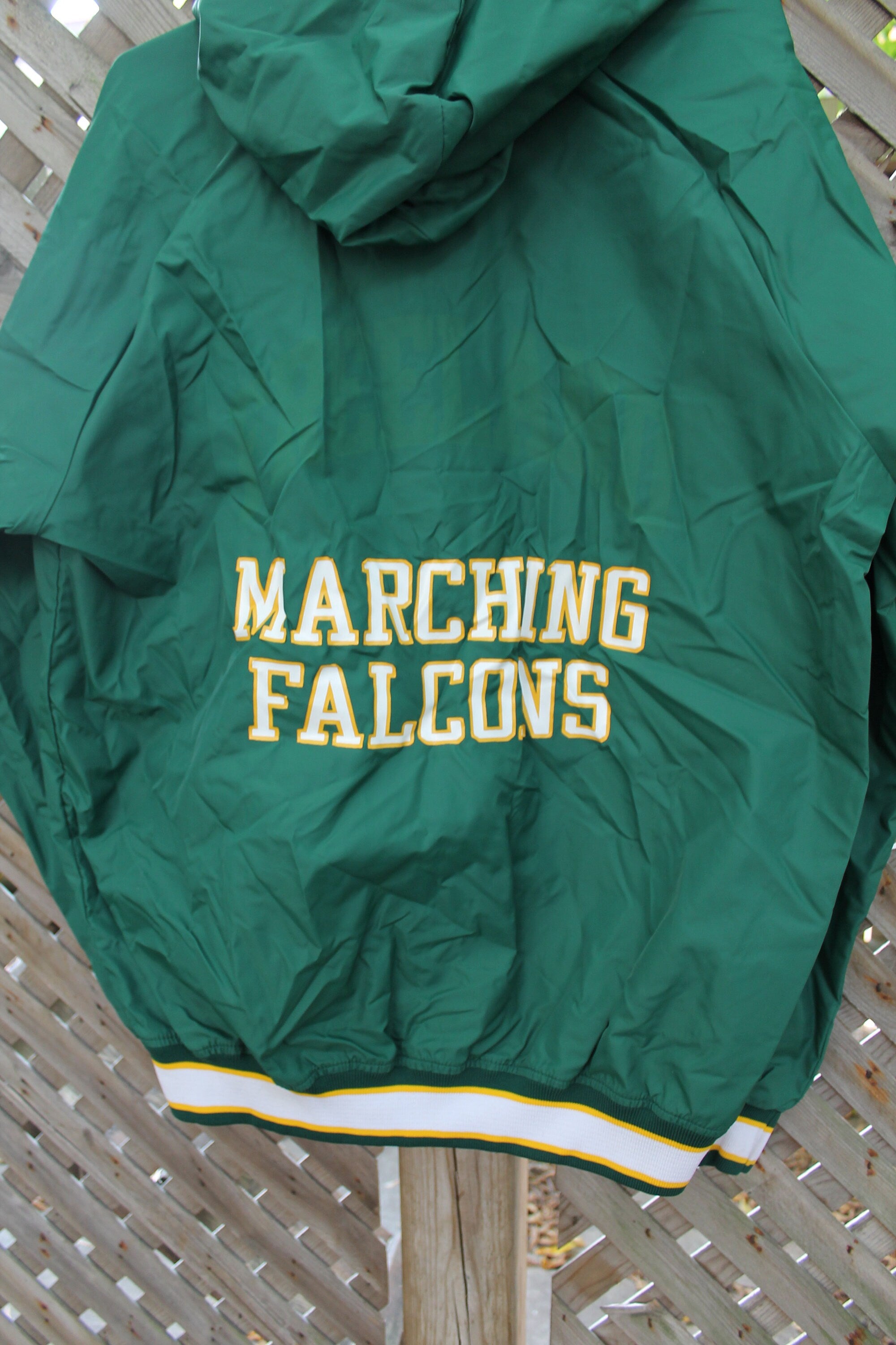 Vintage 1980s Marching Falcons Champion Quarter Zip Windbreaker