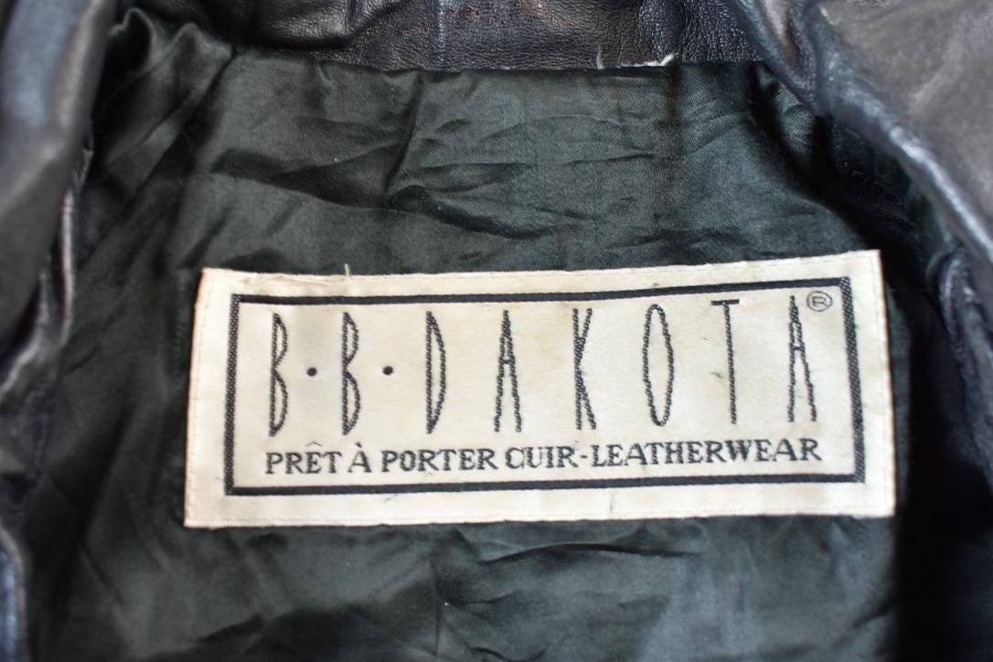 Vintage 1990s BB Dakota Genuine Leather Western Jacket